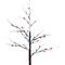 4ft. Pre-Lit Brown Frosted Christmas Twig Tree, Multicolor LED Lights